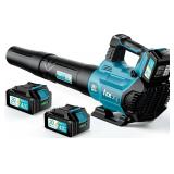 Leaf Blower Cordless - 2025 Update 150000RPM & 3 Speed Levels Electric Leaf Blower with 2 x 4.0Ah Battery and Charger, Extension Tube Blower for Lawn Care, Yard, Garage, Blowing Leaves, Dust or Snow -