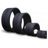 Chirp Wheel Foam Roller   Targeted Back & Neck Relief, Lumbar Spine Stretcher, Spinal Decompression Back Stretcher, Massage Roller with Density Foam for Physical Therapy, Supports 500lbs, 4-Pack Black