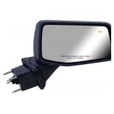 Replacement Passenger Right Side Door Mirror Power Heated and BLIS(Blind Spot Light) Glass Chrome Pirmer and Textured Back Cover for Chevrolet Silverado GMC Sierra from 2019 to 2023 - $111