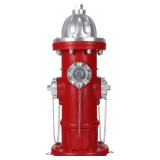 Fire Hydrant Pee Post for Dogs - Outdoor Backyard Play Equipment, Puppy Training Post, Garden Lawn Decor, Firefighter Gifts for Men (17.5 inch) - $60