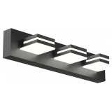 Modern Bathroom Vanity Light, 22' 3-Light Bathroom Light Fixtures Over Mirror, LED Bathroom Light 3000K 4000K 5000K CCT Adjustable, Matte Black - $50