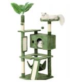 Hoopet 63IN Cat Tree Tower for Indoor Cats Large Adult, Cat Scratching Posts Featuring with Scratching Boards, Wide Plush Perch and Interactive Dangling Balls Ideal for Multi-Cat Households - $55