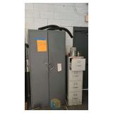 4 Tier 2 Door Storage Shelf and filing cabinet