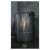 Stainless Steel 1,000 Gallon Storage/Mixing Tank, 6 ft x 6 ft, Atmospheric, with Top Ports