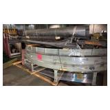 Trützschler Automatic Bale Transport Conveyor System, 17-Section, with Allen-Bradley PLC Control Panel & Motor Control Center — Complete Blendomat Feed Line