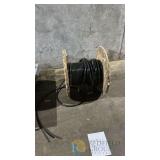 1/0 AWG Stranded Copper Power Cable, Approx. 150 ft, Single Conductor, Black, on Spool