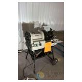 Klutch 4 Inch Power Pipe Threading Machine with Stand, 1.5HP, 120V, Tag 2716