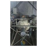 EnerSmart Industrial Duct Burner, Forced Draft, Skid-Mounted, Natural Gas, Control Panel Included