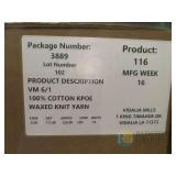 VM 6/1 KPOE KNIT 100% COTTON OPEN END - 512 LBS TOTAL