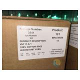 VM 17.5/1 100% Cotton KPOE Waxed Knit Yarn 109 Lbs per Box - 436 LBS Total