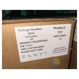 VM 17.5/1 100% Cotton KPOE Waxed Knit Yarn 109 Lbs per Box - 436 LBS Total