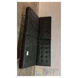 Black Feaux Leather Sofa Bed