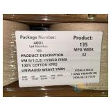 VM 9/1 (3.0) HYBRID PIMA 100% COTTON KPRS UNWAXED WEAVE YARN - 756 LBS TOTAL