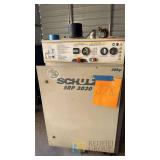 Schulz SRP 3030 Rotary Screw Air Compressor, 30 hp, 33.7 cfm, 125/185 psi, 230V, 2013, SN: 221.814