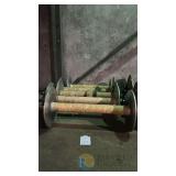 Picanol Aluminum Weaving Warp Beams — Set of 5 (Empty)