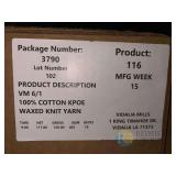 VM 6/1 KPOE KNIT 100% COTTON OPEN END - 512 LBS TOTAL