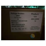 VM 17.5/1 100% Cotton KPOE Waxed Knit Yarn 109 Lbs per Box - 436 LBS Total