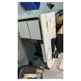 Pedestal Office Desk with 2-Drawer File Cabinet, Light Gray, 60'x30', Serial 1627