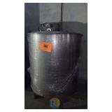 Stainless Steel 300 Gallon Mixing Tank with Top-Mount Agitator & TEL-TRU Thermometer