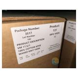 VM 17.5/1 100% Cotton KPOE Waxed Knit Yarn 109 Lbs per Box - 436 LBS Total