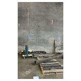 Large Lot Carbon Steel Pipe, Fittings & Flanges - Assorted Sizes up to 4' Dia, Cart Included, #2952