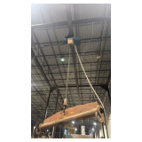 DEMAG Electric Chain Hoist, ~1 Ton, Motorized Trolley, Pendant Control, Spreader Bar, UL/CSA
