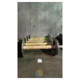 Picanol Aluminum Weaving Warp Beams — Set of 5 (Empty)