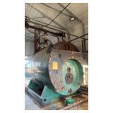 Johnston 400 HP 4-Pass Firetube Boiler, 150 PSI, Dual-Fuel, 1998, Model PFIA-400-4-150S