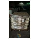 Vidalia Mills 7.25/1 KP RS Cotton Yarn, Natural, 129 Cones, 502 lbs, Palletized, Job 169837