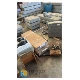 Apex Granite 40"x17" Granite Curbing Lot with Architectural Stone Elements, Lot 133, Gray