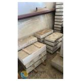 Marble Stair Tread Slabs, Light Gray, Lot 142, 36"x18"x4", 12 Pieces, Rough/Smooth Edge
