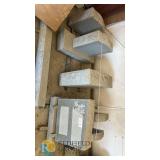 Blank Granite Cemetery Headstones – Upright, Decorative Motifs, Multiple Designs, Gray Polished Face
