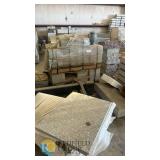 Granite Monument Lot w/ Headstone Plates, 2 Urns, Bases & Blocks, Pallet Lot 146, Gray Stone