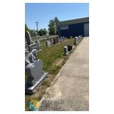 Skyline Monument Granite Benches & Headstones, 3-7ft Wide, Multiple Designs, Lot 102