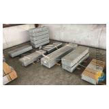 Pyramid Blue Granite Monument Bases, 60"x18"x6", Polished Top, Lot 112, 8 Pieces