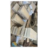 Lot 153 Granite Cemetery Headstones, Flat & Pillow Markers, Etched, 28"x12"x6", Multiple Designs