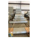 APEX Granite Georgia Gray Cemetery Grass Markers 20"x10"x4", Lot 116, Sawn Top/Sides, 185 lbs