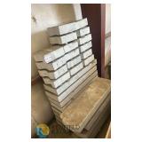 16 Marble Cemetery Monument Bases/Plinths, ~30"x12"x4", Lot 144, Pre-drilled Bolt Holes