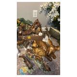 Vintage Deer and Wildlife Ceramic Figurine Collection – 20+ Pieces, Mid-Century, Various Manufacturers