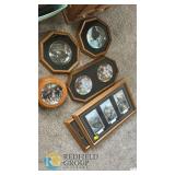 Framed Rick Kelley "Reflections of Freedom" Eagle Art Prints & Wildlife Collector Plates Set