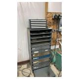 Industrial Fastener Storage Cabinet with Vevor Chest, Over 60 Compartments, Assorted Hardware