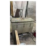 Industrial 4-Chamber Steel Quench Tank, Hinged Insulated Lid, 60'x24'x38', Divided Compartments