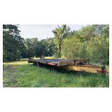 Heavy Equipment Flatbed Trailer, 20–24 ft Deck, 14,000 lbs GVWR, Tandem Axle
