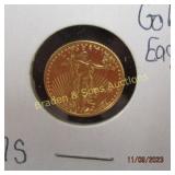 US 1999 BRILLIANT UNCIRCULATED 1/10 OZ GOLD EAGLE
