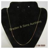 LADIES 14K GOLD NECKLACE WEIGHS 3.2 GRAMS