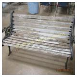 CAST IRON PATIO BENCH