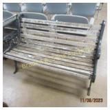 CAST IRON PATIO BENCH