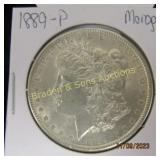 US 1889-P MORGAN SILVER DOLLAR