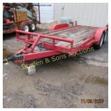 USED 2018 C&M TANDEM AXLE FLATBED TRAILER