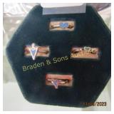GROUP OF 4 LADIES DESIGNER RINGS